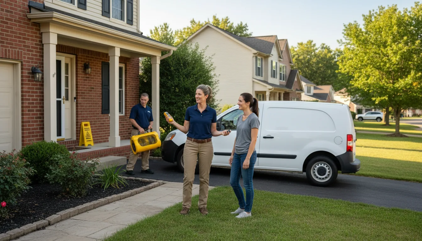 Residential water damage restoration in Slemp, KY